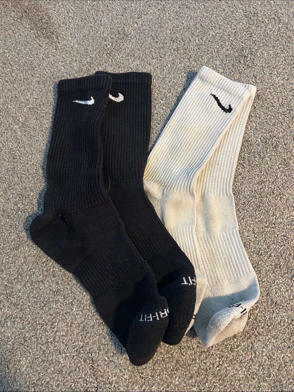 Nike dri fit calf height socks
